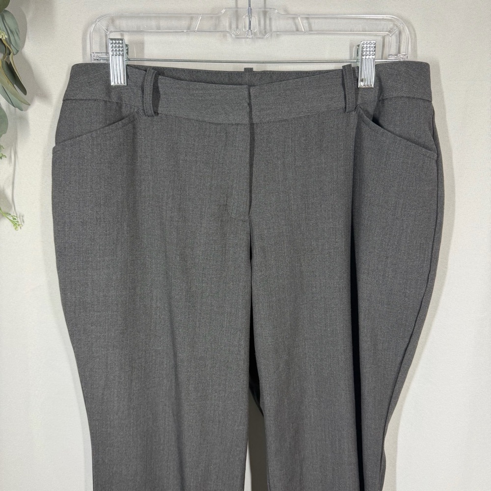 Worthington | Modern Fit Dark Gray Trousers Dress Pants Slacks Women's Size 12PS - Picture 3 of 16